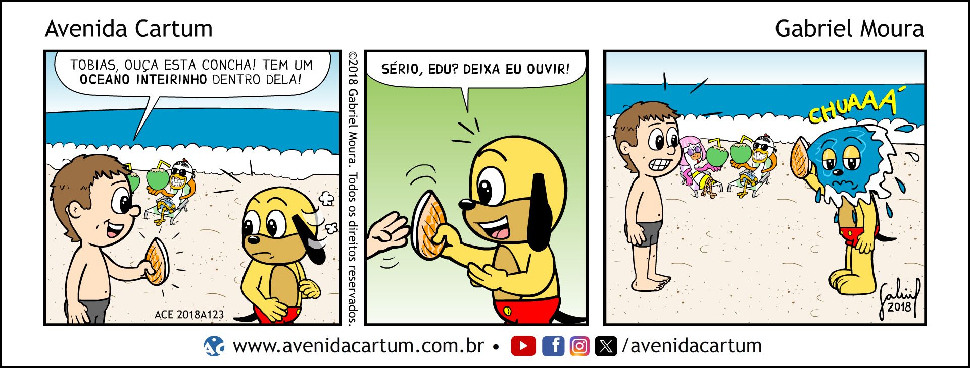 A Concha e o Mar: Histórias em Quadrinhos Infantis - Avenida Cartum