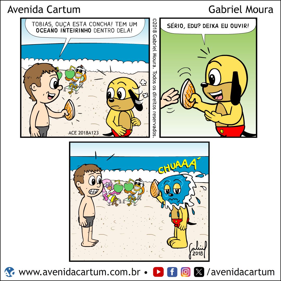 A Concha e o Mar: Histórias em Quadrinhos Infantis - Avenida Cartum