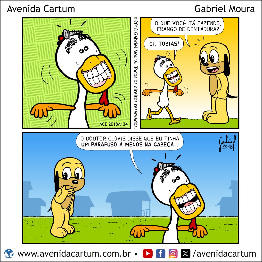 A Cura do Frango de Dentadura: Histórias em Quadrinhos Infantis - Avenida Cartum