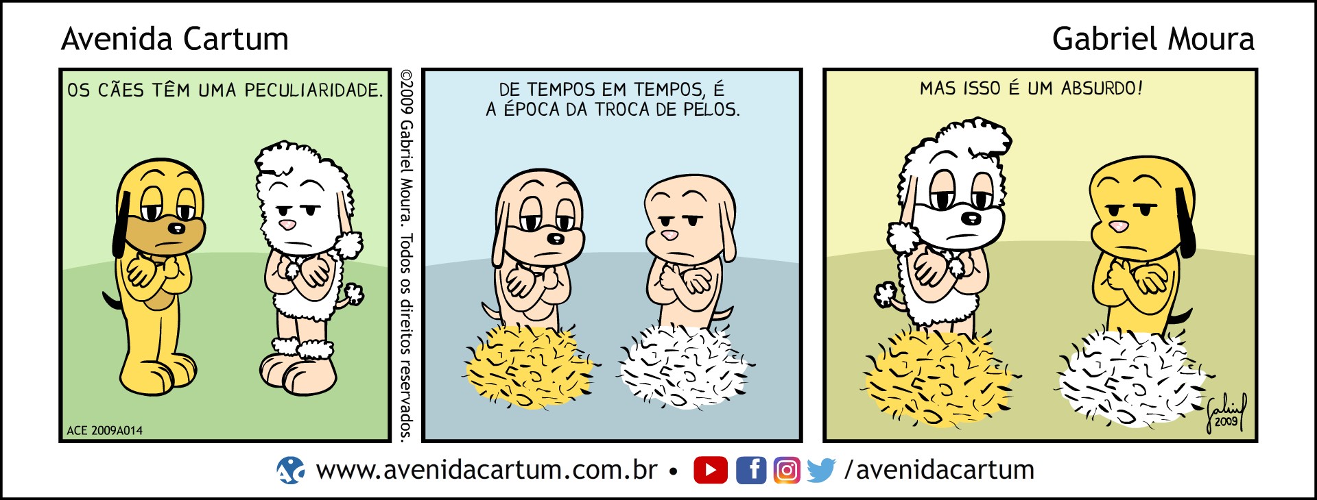 A Troca de Pelos dos Cães: Histórias em Quadrinhos Infantis - Avenida Cartum