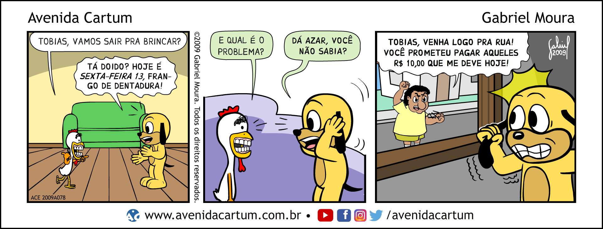 Azar na Sexta-Feira Treze: Histórias em Quadrinhos Infantis - Avenida Cartum