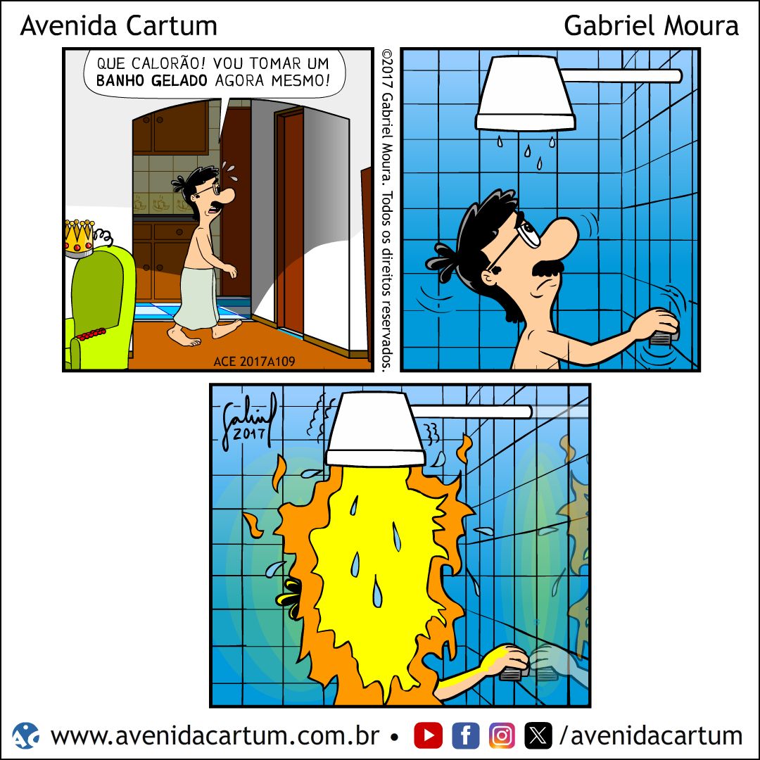 Chuveiro Quente no Verão: Histórias em Quadrinhos Infantis - Avenida Cartum