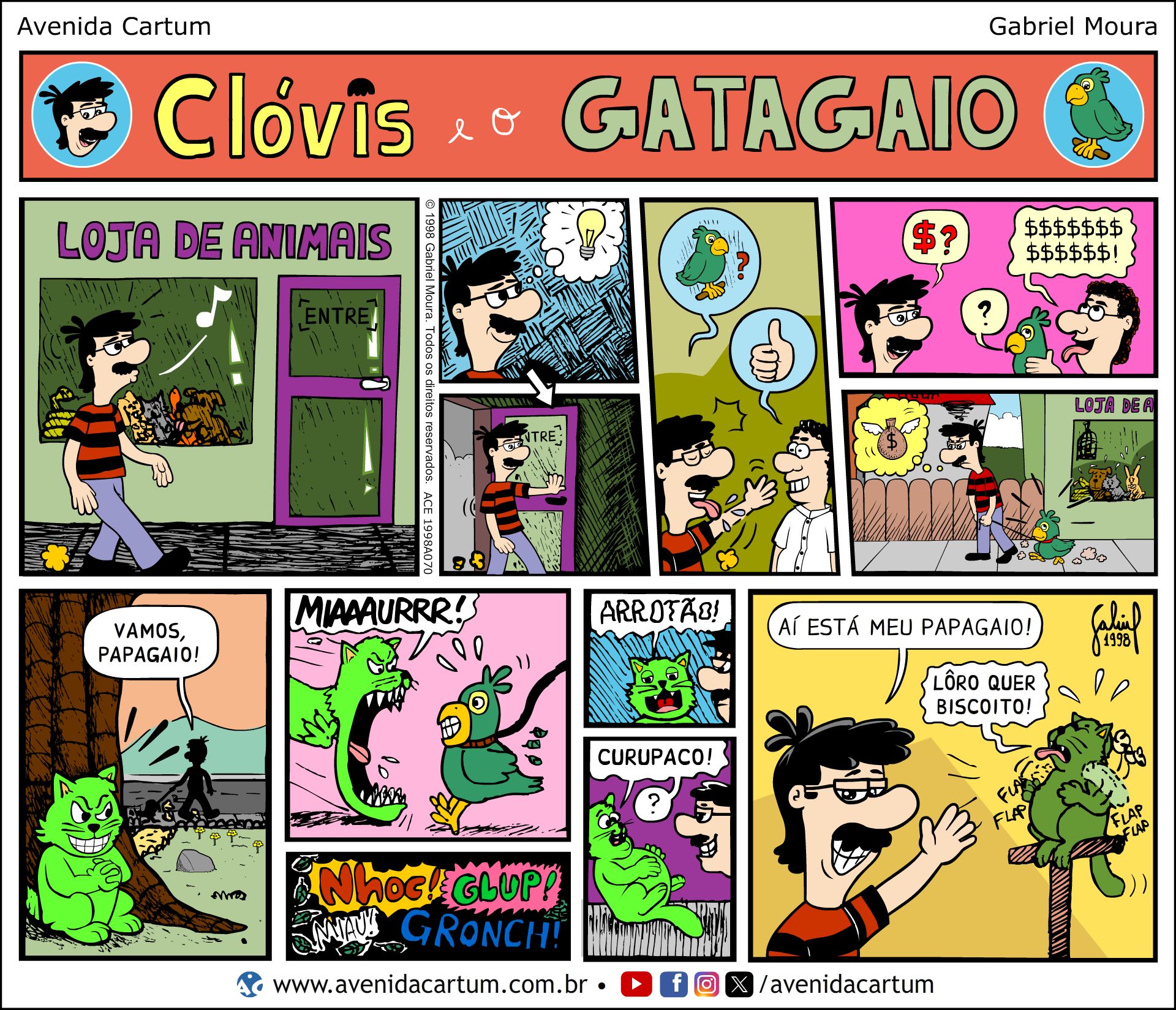 Clóvis e o Gatagaio: Histórias em Quadrinhos Infantis - Avenida Cartum