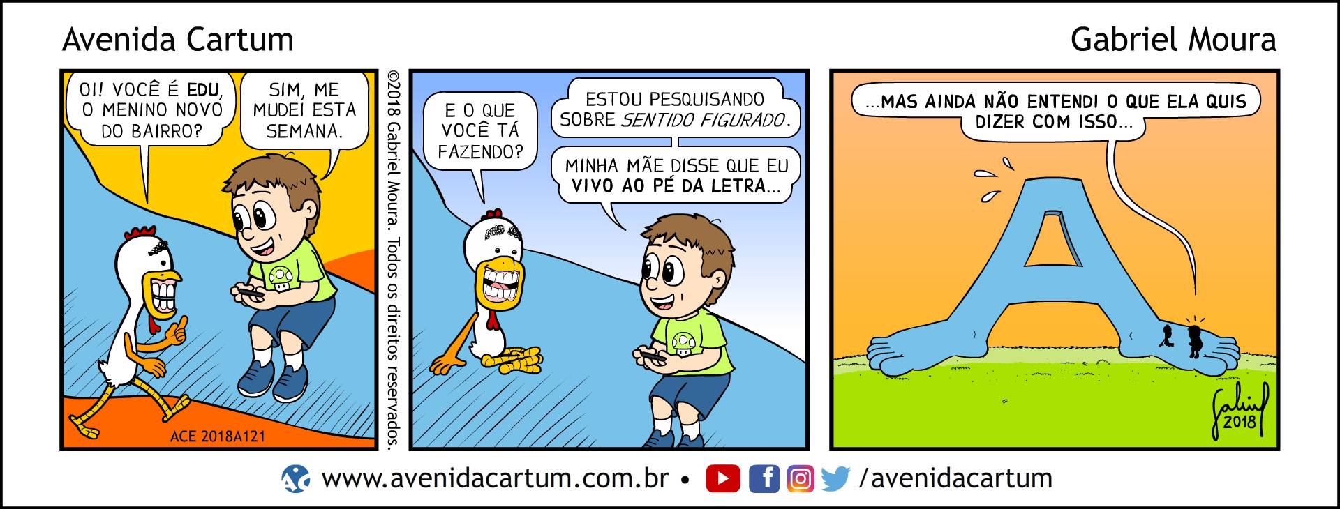 Edu ao Pé da Letra: Histórias em Quadrinhos Infantis - Avenida Cartum