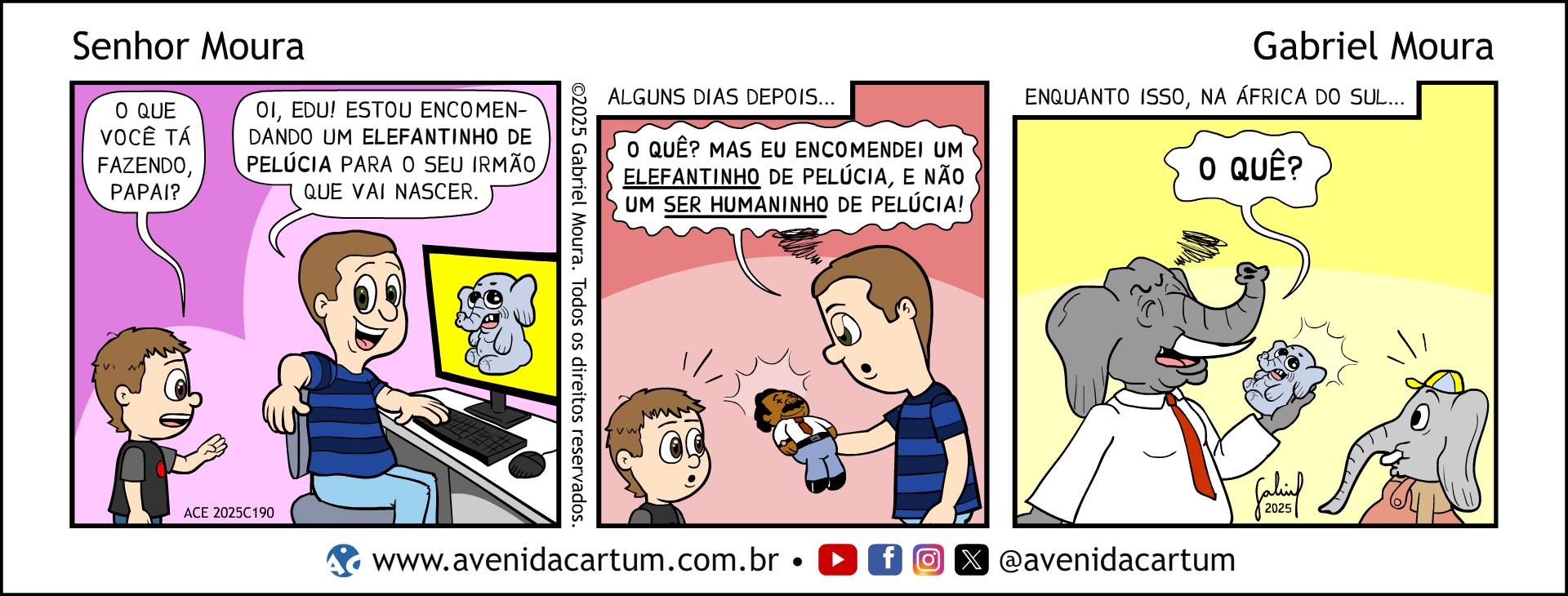 Elefantinho de Pelúcia: Histórias em Quadrinhos Infantis - Avenida Cartum