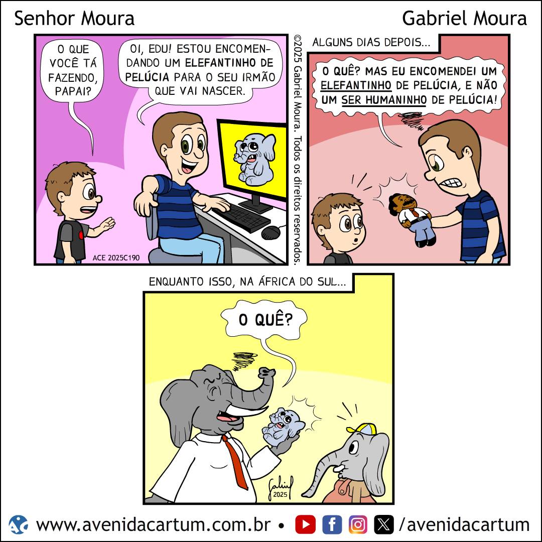 Elefantinho de Pelúcia: Histórias em Quadrinhos Infantis - Avenida Cartum