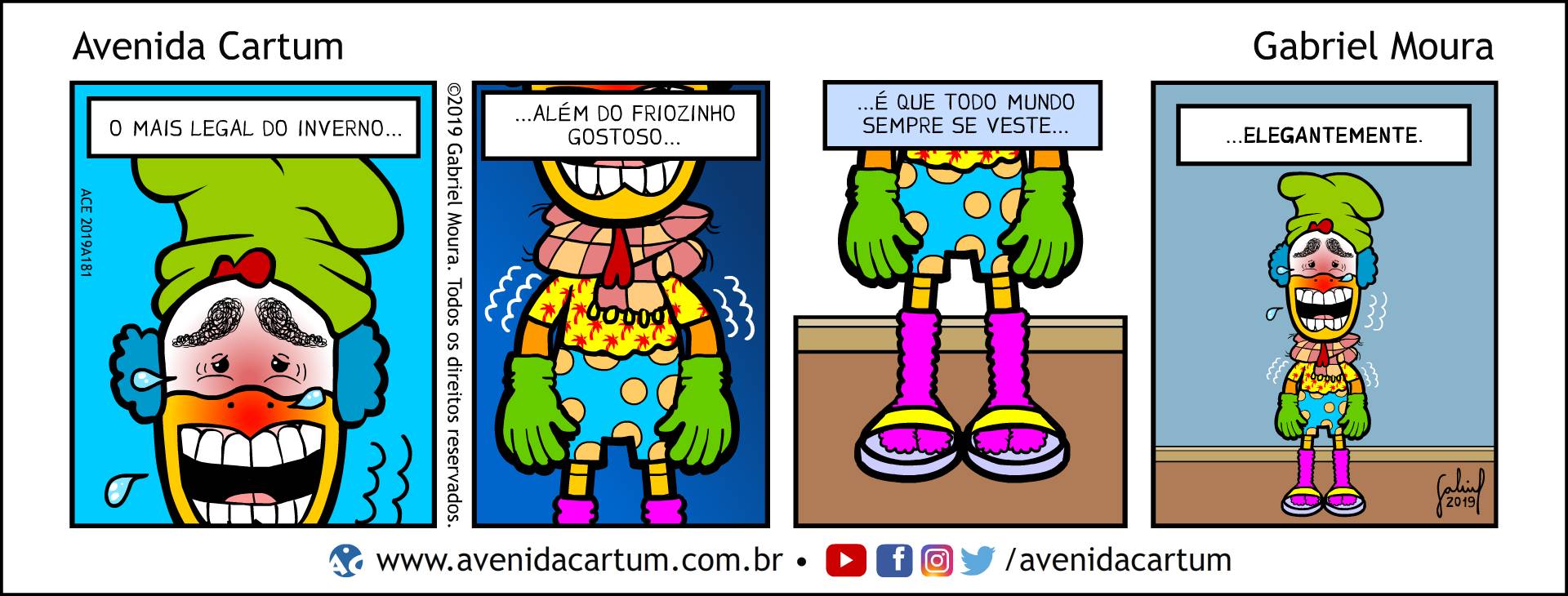 Elegância no Inverno: Histórias em Quadrinhos Infantis - Avenida Cartum
