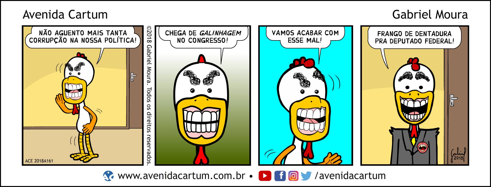 Frango Candidato: Histórias em Quadrinhos Infantis - Avenida Cartum