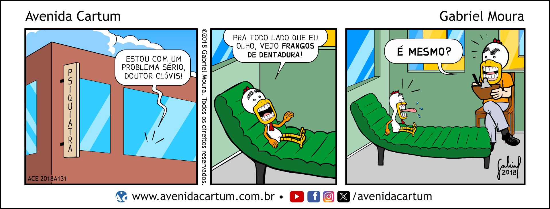 Frango no Divã: Histórias em Quadrinhos Infantis - Avenida Cartum