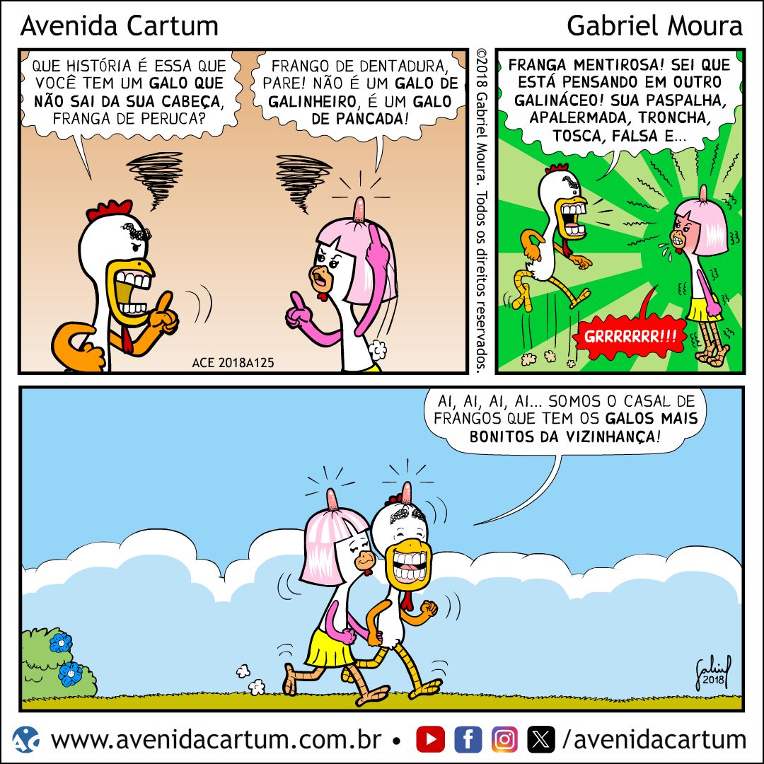 Frangos com Galos: Histórias em Quadrinhos Infantis - Avenida Cartum