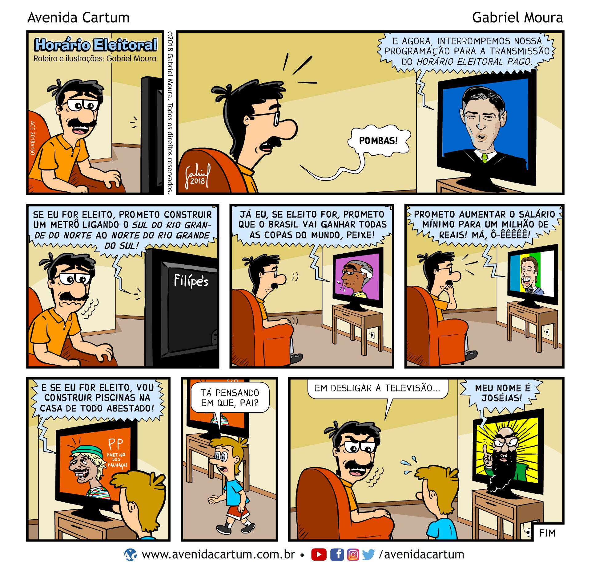 Horário Eleitoral: Histórias em Quadrinhos Infantis - Avenida Cartum