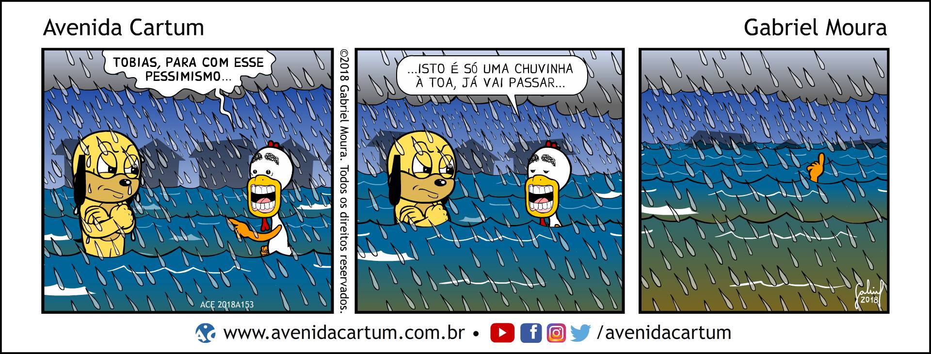Inundação na Cidade: Histórias em Quadrinhos Infantis - Avenida Cartum