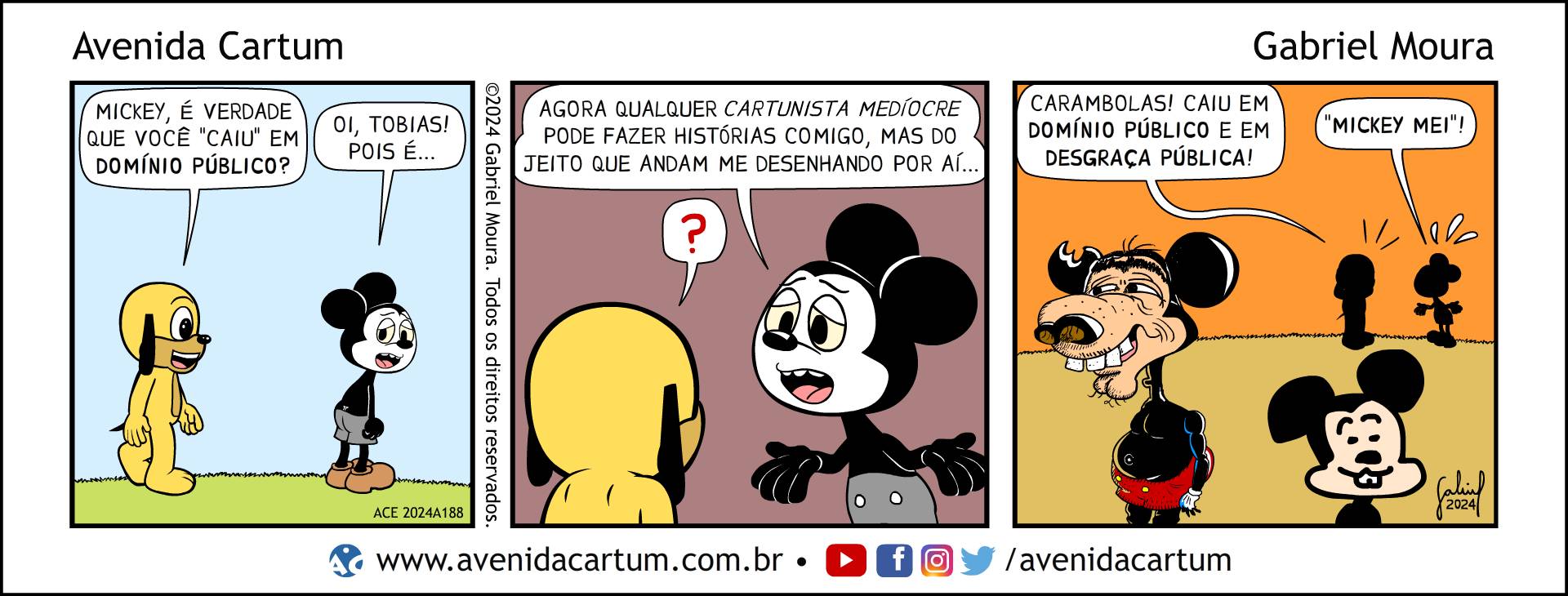 Mickey Mouse em Domínio Público: Histórias em Quadrinhos Infantis - Avenida Cartum