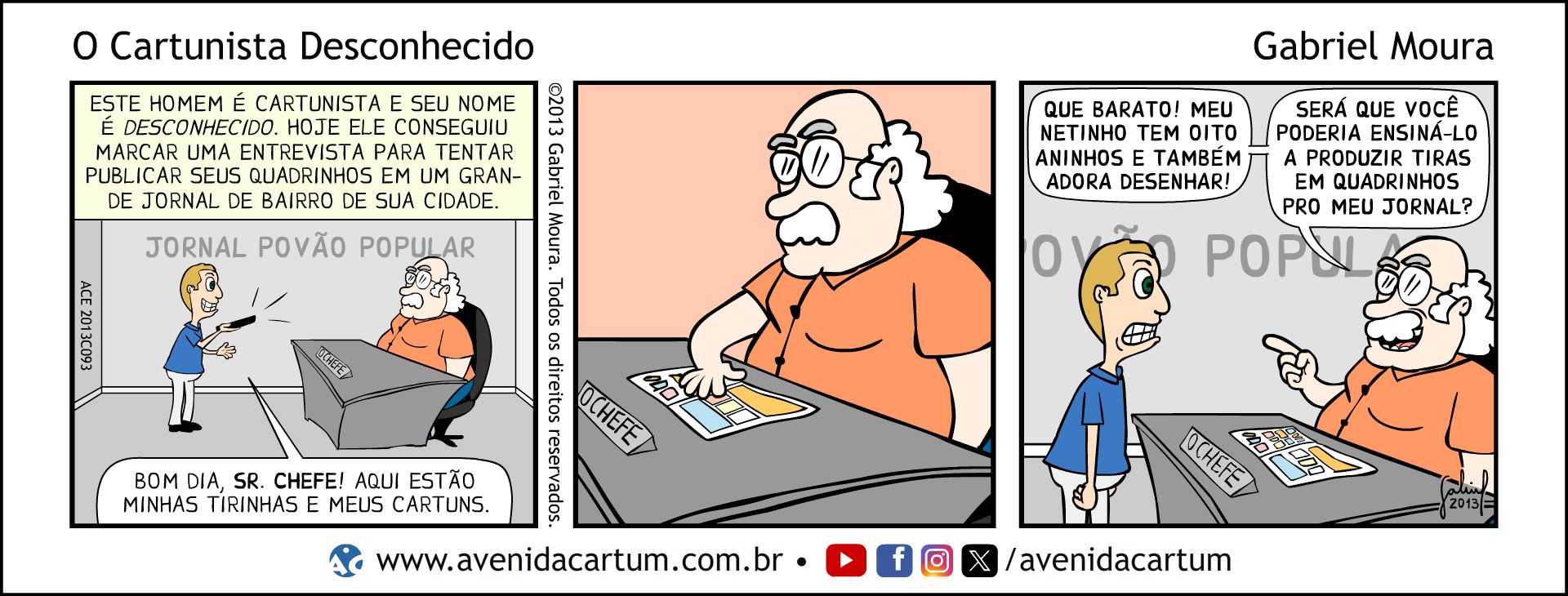 O Cartunista Desconhecido: Histórias em Quadrinhos Infantis - Avenida Cartum