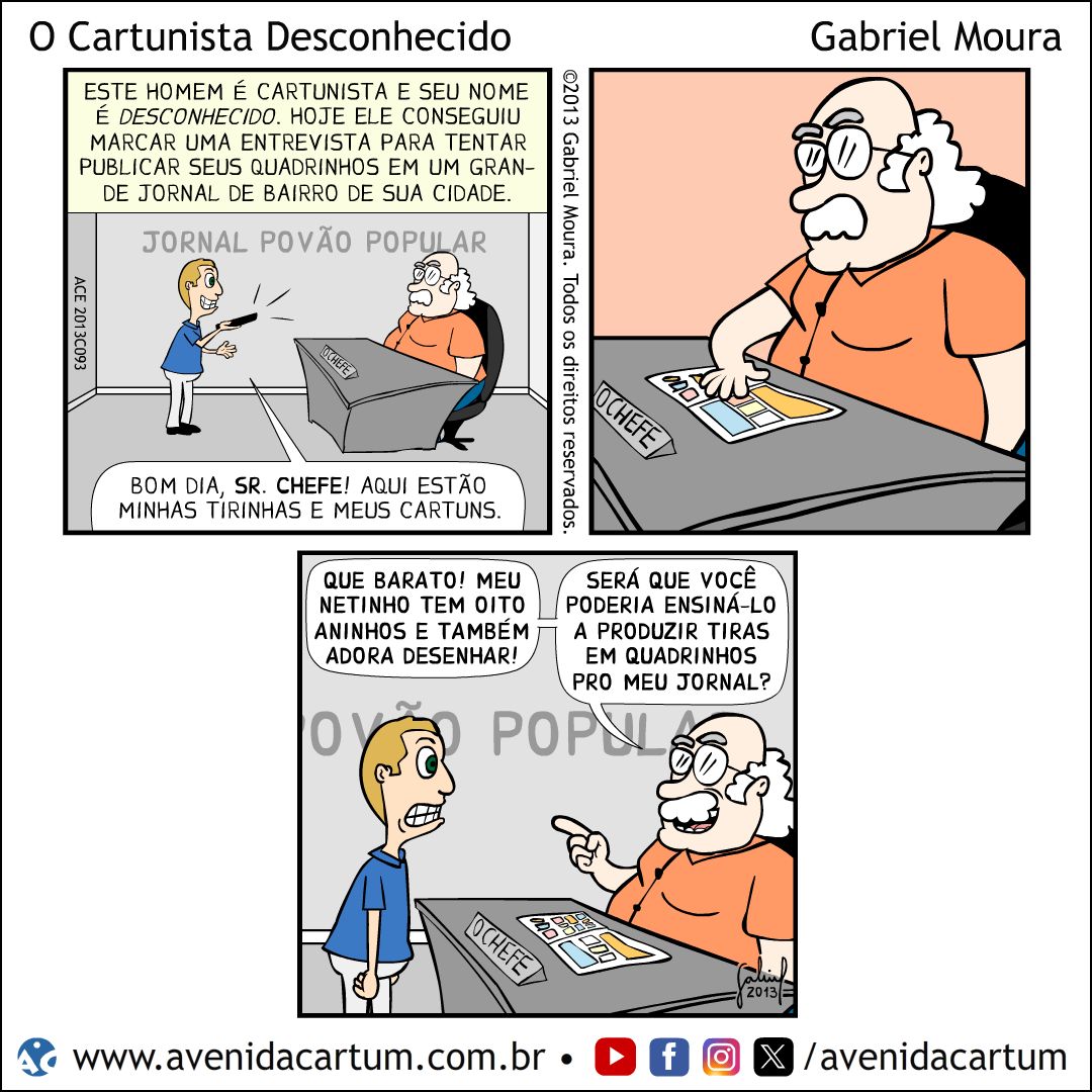 O Cartunista Desconhecido: Histórias em Quadrinhos Infantis - Avenida Cartum