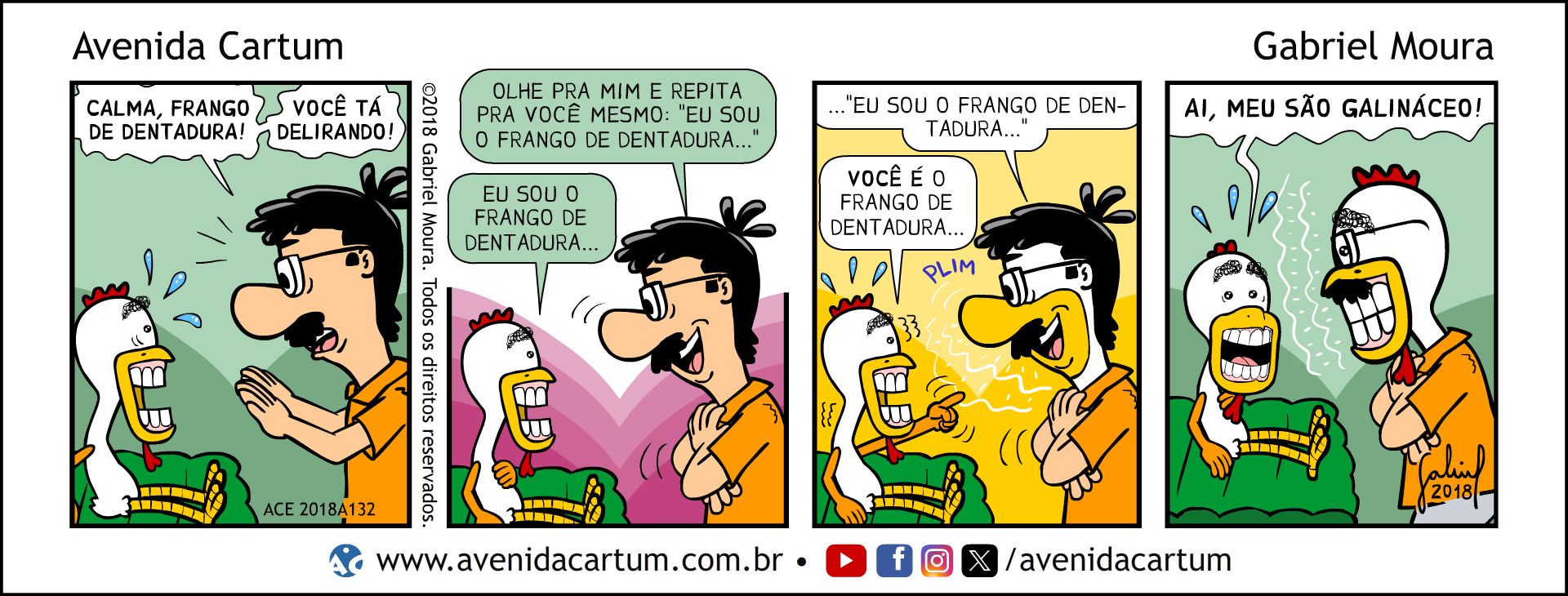 O Delírio do Frango de Dentadura: Histórias em Quadrinhos Infantis - Avenida Cartum