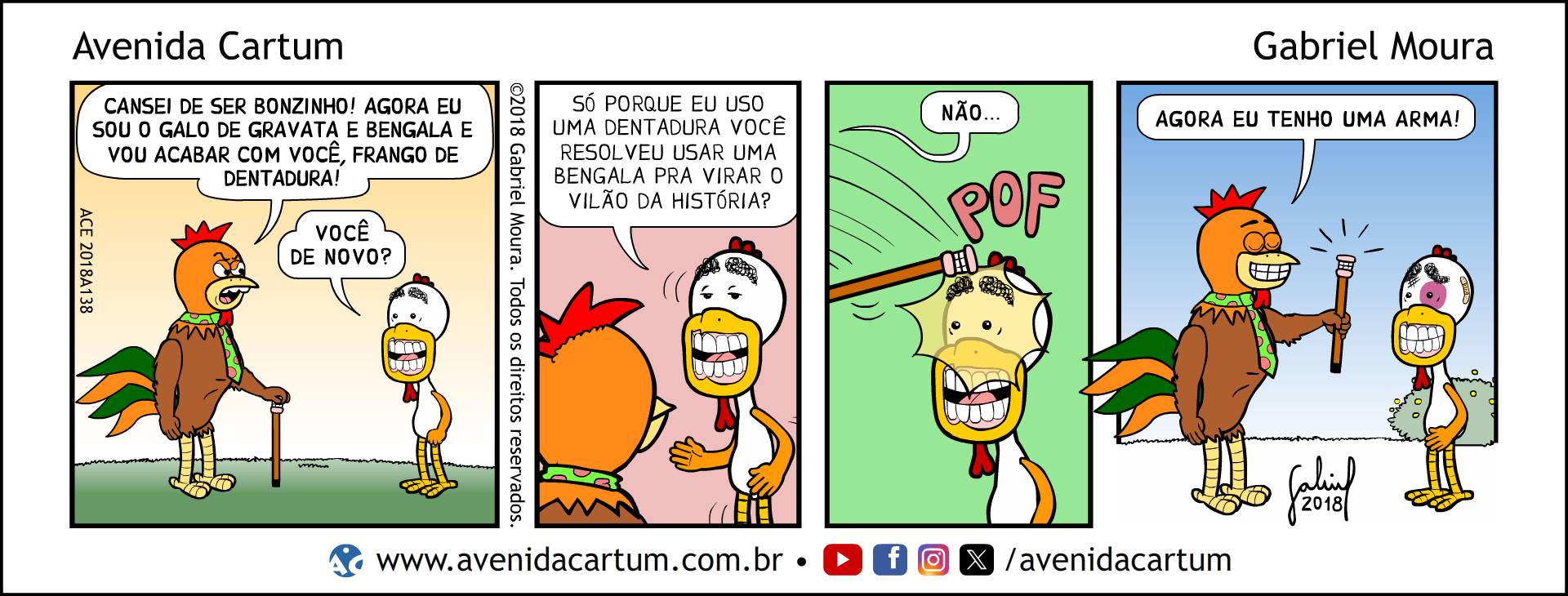 O Galo de Bengala: Histórias em Quadrinhos Infantis - Avenida Cartum