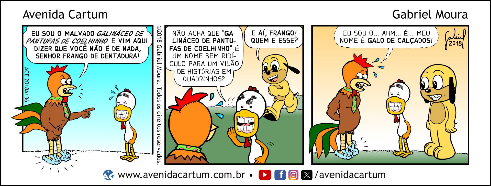 O Malvado Galináceo: Histórias em Quadrinhos Infantis - Avenida Cartum