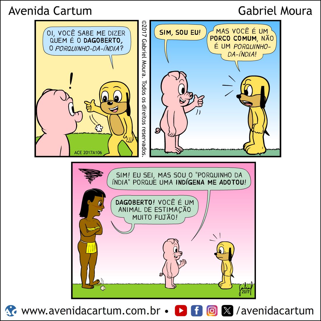 O Porquinho-da-Índia: Histórias em Quadrinhos Infantis - Avenida Cartum