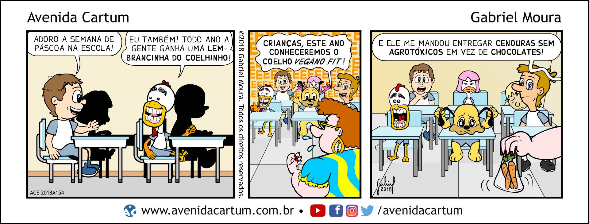 Páscoa Saudável na Escola: Histórias em Quadrinhos Infantis - Avenida Cartum