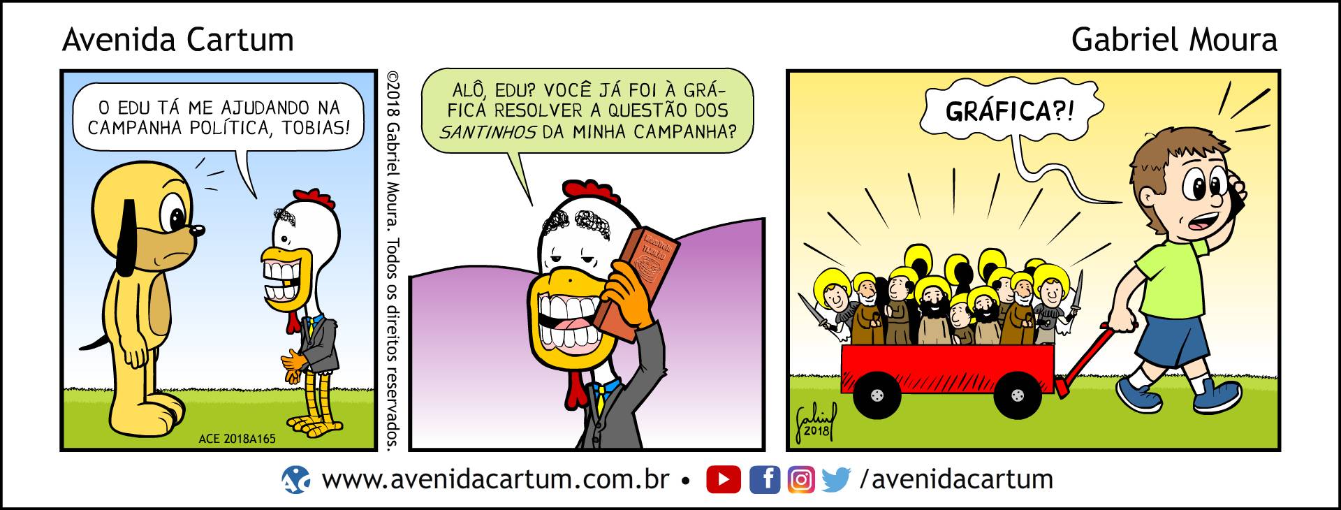 Santinhos do Frango de Dentadura: Histórias em Quadrinhos Infantis - Avenida Cartum