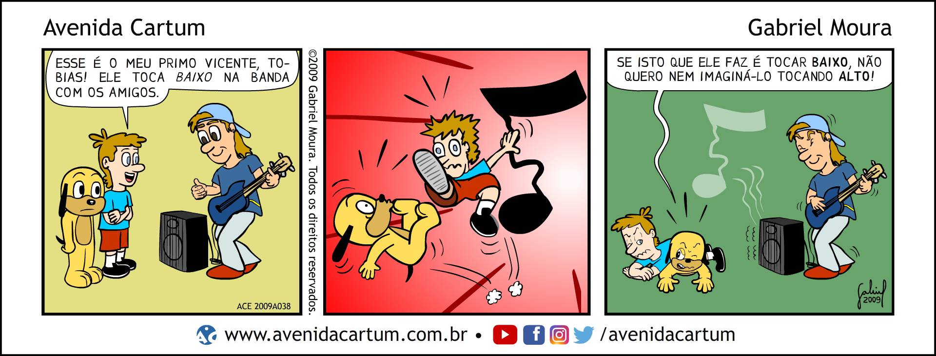 Vicente, o Baixista: Histórias em Quadrinhos Infantis - Avenida Cartum