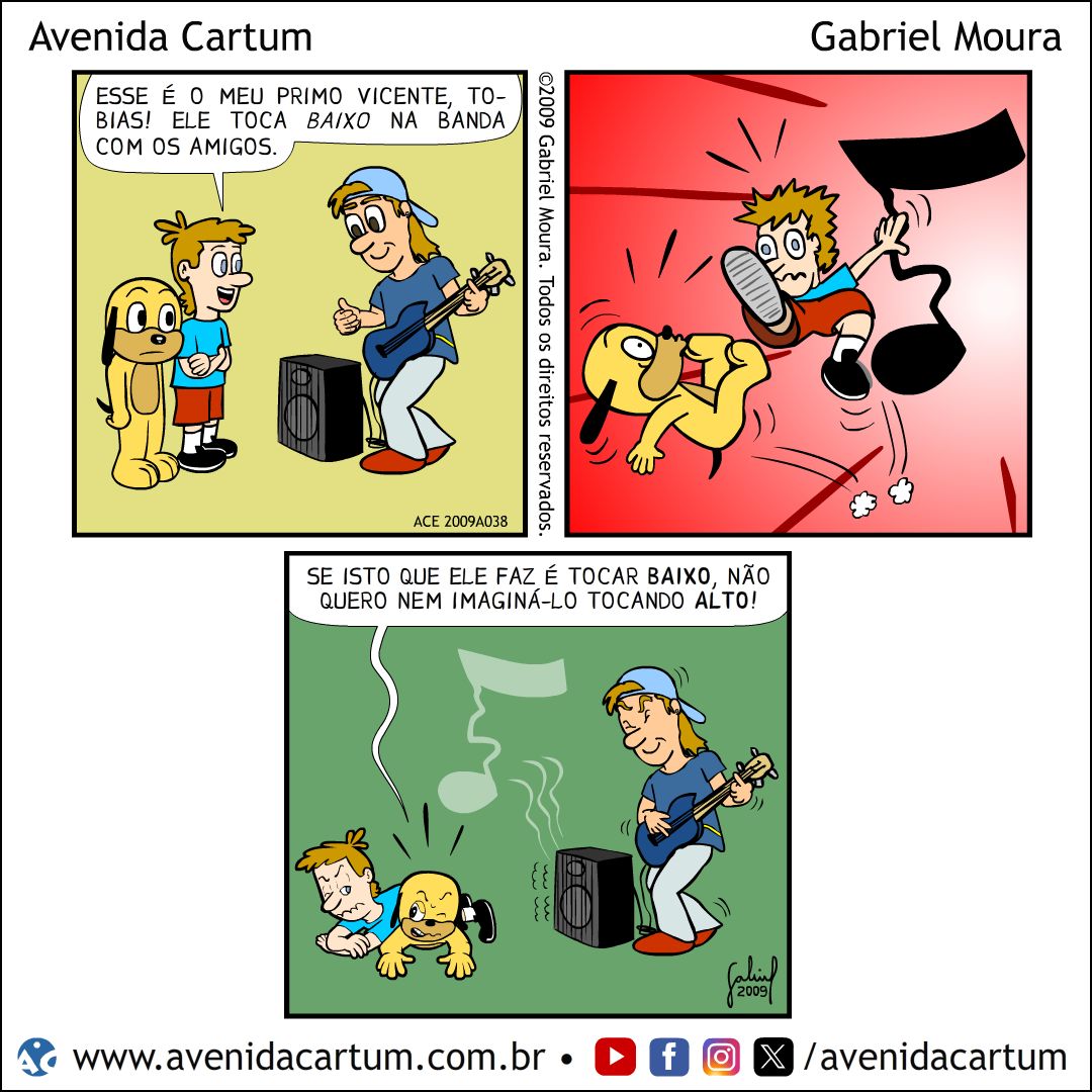 Vicente, o Baixista: Histórias em Quadrinhos Infantis - Avenida Cartum