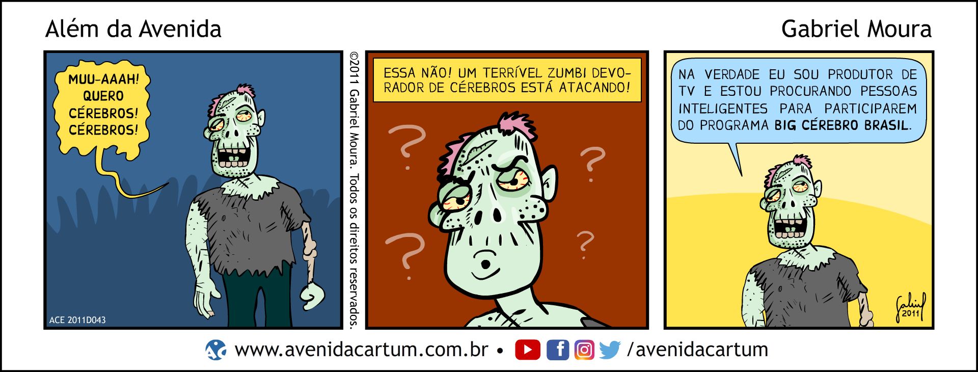 Zumbi na TV: Histórias em Quadrinhos Infantis - Avenida Cartum